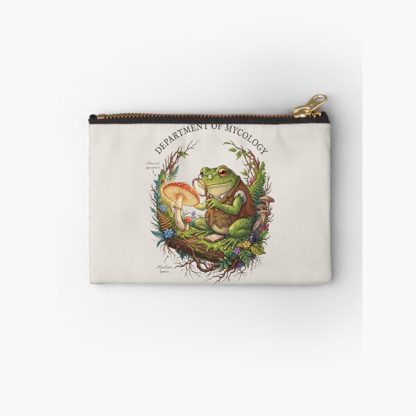 Item preview, Scientific Frog Botanist Vintage Mycology Sketch designed and sold by Aesthetic Amphi-Lab.
