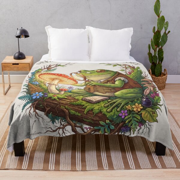 Item preview, Scientific Frog Botanist Vintage Mycology Sketch designed and sold by Aesthetic Amphi-Lab.