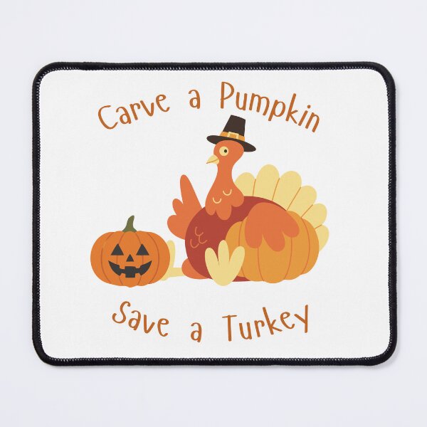 Item preview, Carve A Pumpkin Save A Turkey Vegan Thanksgiving Apparel designed and sold by CoOvcr.