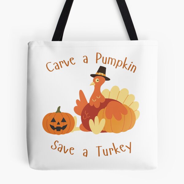 Item preview, Carve A Pumpkin Save A Turkey Vegan Thanksgiving Apparel designed and sold by CoOvcr.