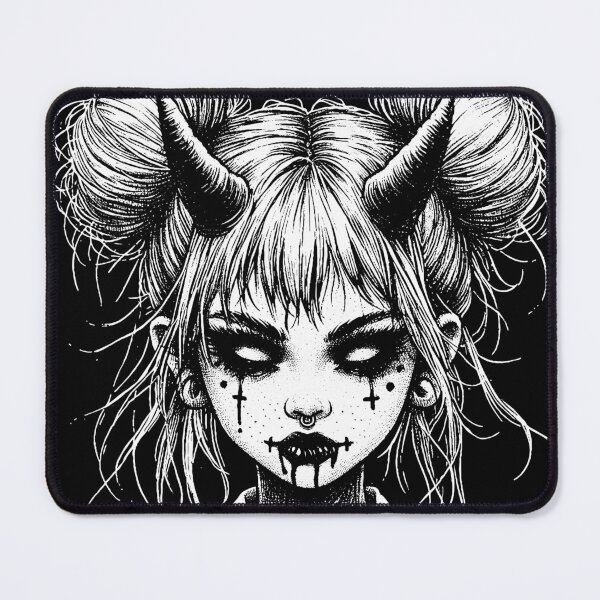 Item preview, Dark Art Devil Girl Kids Demon Woman Face Hell  designed and sold by MORSPECTIVE.