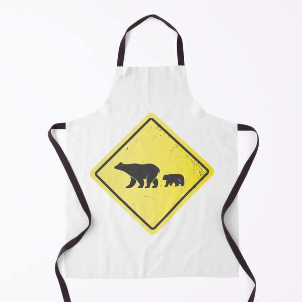 Item preview, Bear Crossing Warning Sign designed and sold by Artful-inks.