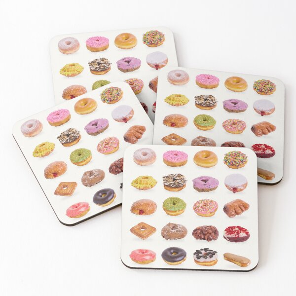 Item preview, Donuts — Fried Dough, Sugar, Mixed Media designed and sold by Ooshimooshi.