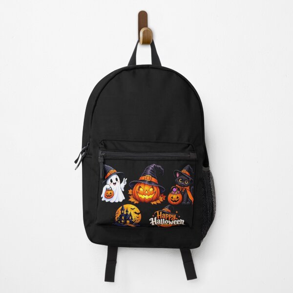 Item preview, Halloween Spooky Cute Cartoon Designs – Ghost, Witch Pumpkin, Black Cat & Haunted House designed and sold by Brain-on-Break.