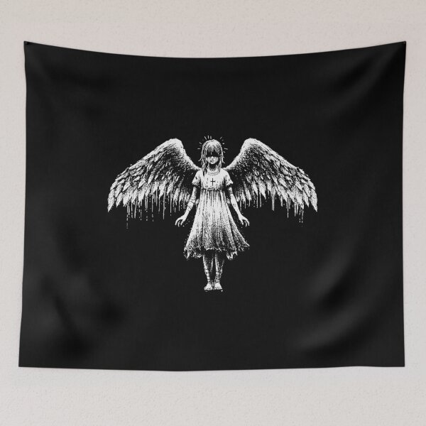 Item preview, Dark Art Devil Girl Kids Demon Woman Face Hell Tattoo designed and sold by MORSPECTIVE.