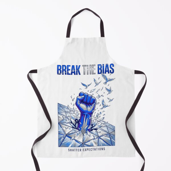 Item preview, Break The Bias Design – Fist Shattering Glass Empowerment Illustration designed and sold by Luminari Creations.