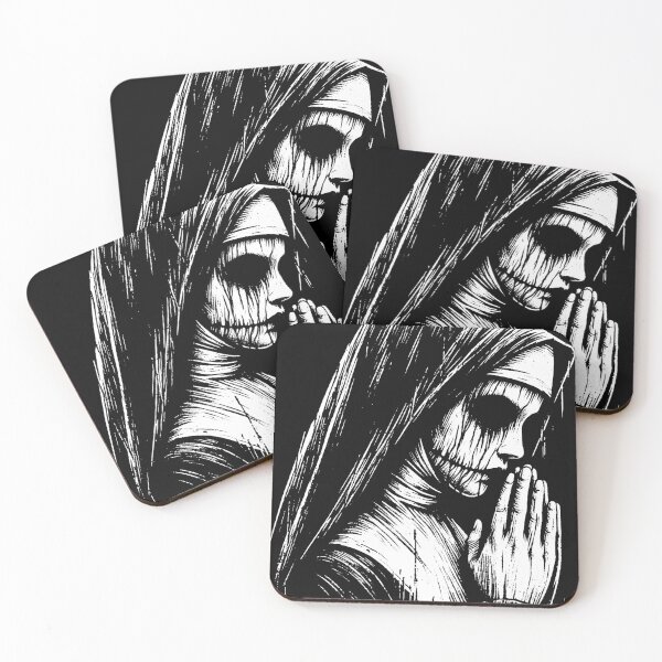 Item preview, Dark Art Nun Prayer Horror Ghost Scary Creepy designed and sold by MORSPECTIVE.