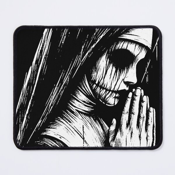 Item preview, Dark Art Nun Prayer Horror Ghost Scary Creepy designed and sold by MORSPECTIVE.