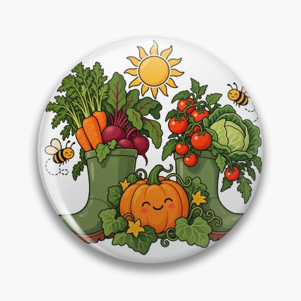 Item preview, Garden Boots Filled with Autumn Vegetables designed and sold by skyartdesign.