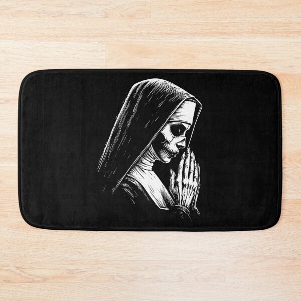 Item preview, Dark Art Nun Prayer Horror Ghost Scary Creepy Tattoo designed and sold by MORSPECTIVE.