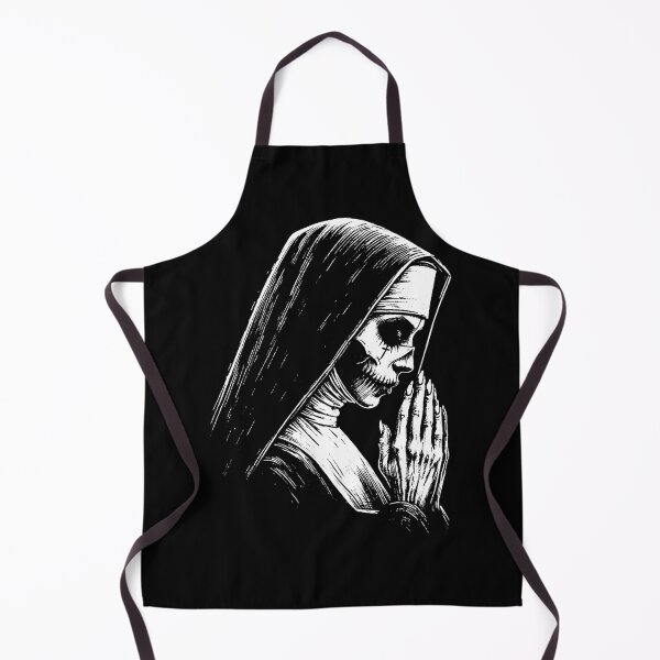 Item preview, Dark Art Nun Prayer Horror Ghost Scary Creepy Tattoo designed and sold by MORSPECTIVE.