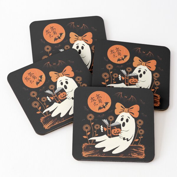 Item preview, Ghost Reading Book Retro Halloween Boo  designed and sold by Zizo-DR44.