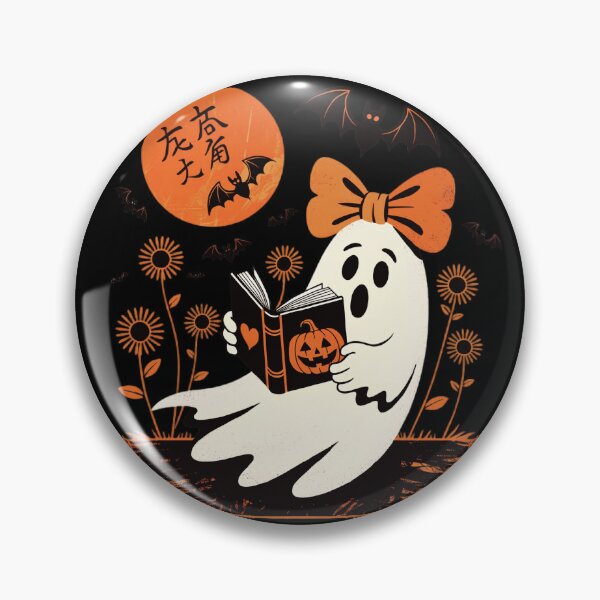 Item preview, Ghost Reading Book Retro Halloween Boo  designed and sold by Zizo-DR44.