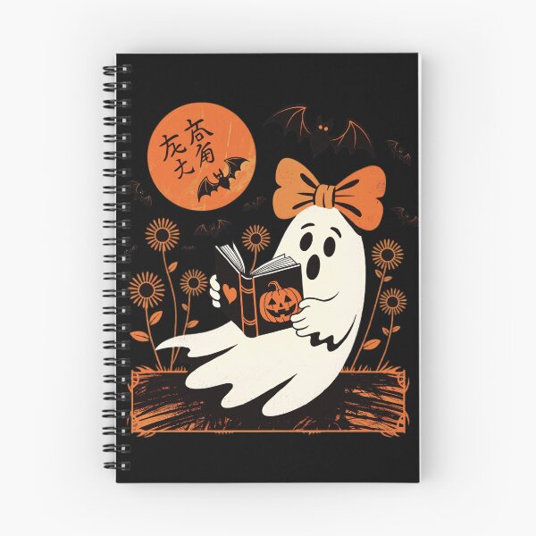 Item preview, Ghost Reading Book Retro Halloween Boo  designed and sold by Zizo-DR44.
