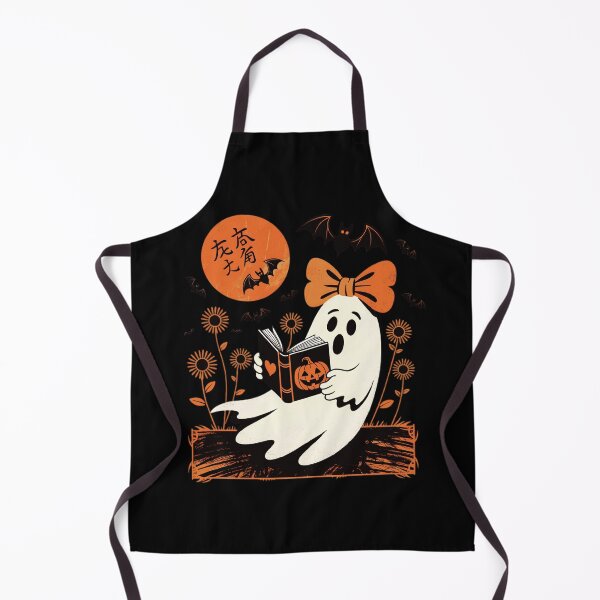 Item preview, Ghost Reading Book Retro Halloween Boo designed and sold by Zizo-DR44.