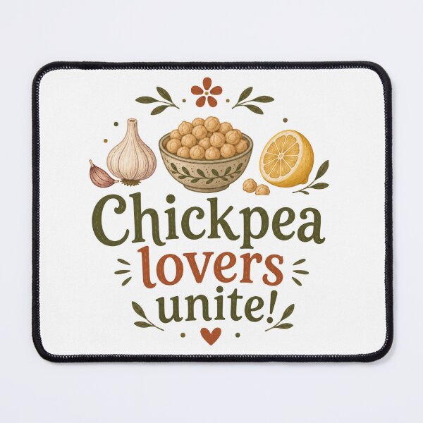 Item preview, Chickpea Lovers Unite – Vintage Vegetarian Foodie Art designed and sold by creative321.