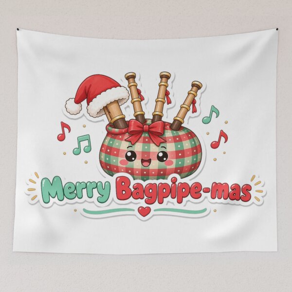 Item preview, Bagpipes Christmas Merry Bagpipe-mas Gift designed and sold by Soft Merch.
