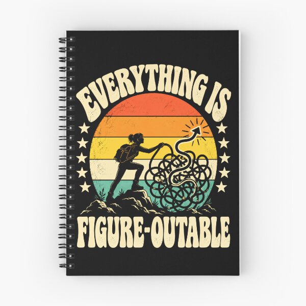 Item preview, Everything Is Figure-Outable Motivational Problem Solver Resilience Hiker designed and sold by HumansStuck12.