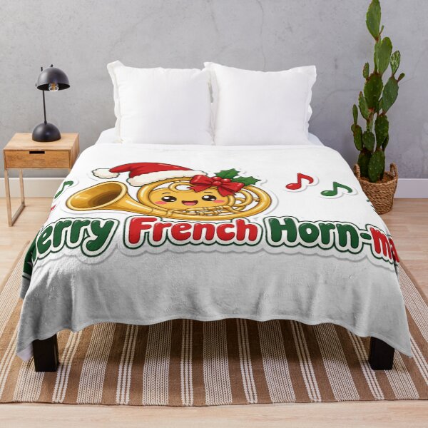 Artikelvorschau, French Horn Christmas Merry French Horn-mas Gift entworfen und verkauft von Soft Merch.