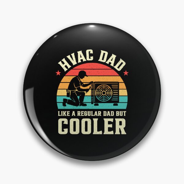 Item preview, HVAC Dad Like A Regular Dad But Cooler Retro designed and sold by RareBunny.