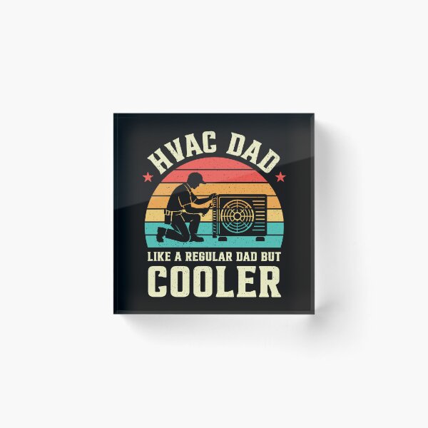 Item preview, HVAC Dad Like A Regular Dad But Cooler Retro designed and sold by RareBunny.