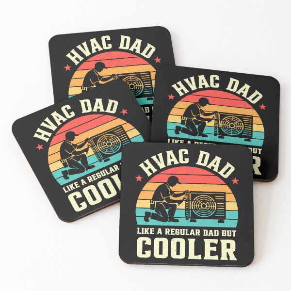 Item preview, HVAC Dad Like A Regular Dad But Cooler Retro designed and sold by RareBunny.