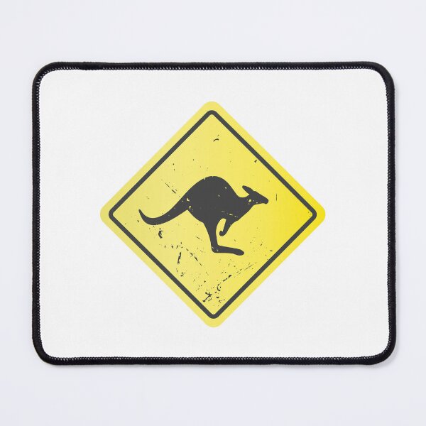 Item preview, Kangaroo Warning Sign designed and sold by Artful-inks.