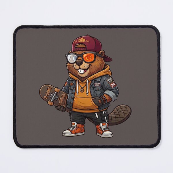 Item preview, Cool Skater Beaver Mascot Streetwear designed and sold by Gianlu1215.