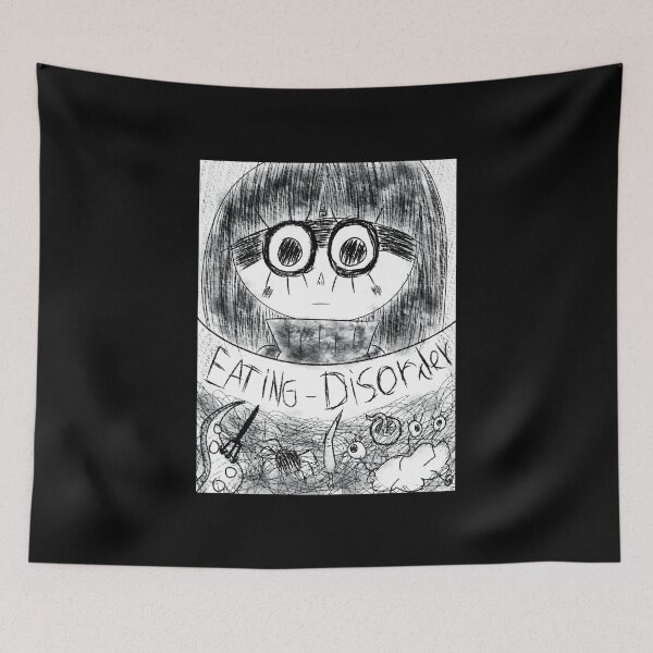 Item preview, Eating Disorder Awareness Black and White Sketch Art designed and sold by elijbclaude.