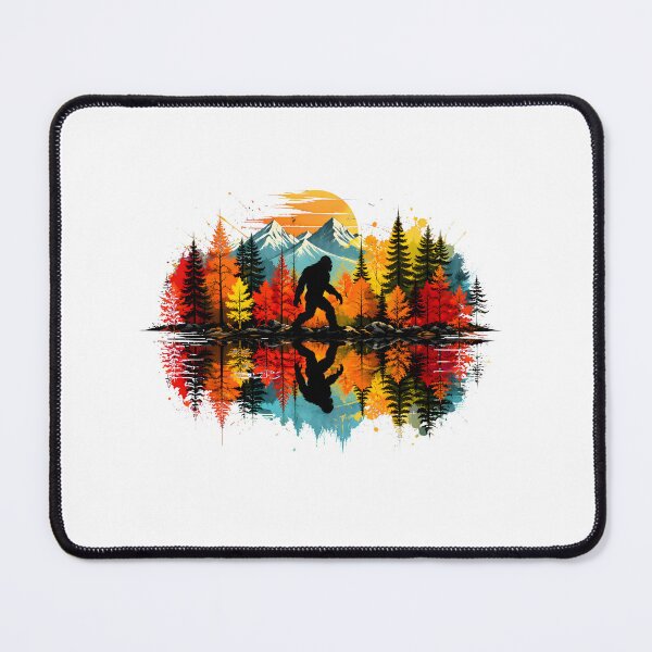 Item preview, Vibrant Bigfoot Forest Reflection Art designed and sold by MLETEM-P.