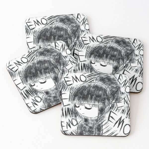Item preview, Emo Girl Black and White Sketch Illustration designed and sold by elijbclaude.