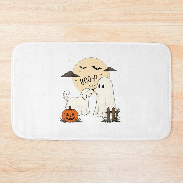 Item preview, Boo-p Ghost Dog Halloween Moon Jack-o-lantern designed and sold by MLETEM-P.