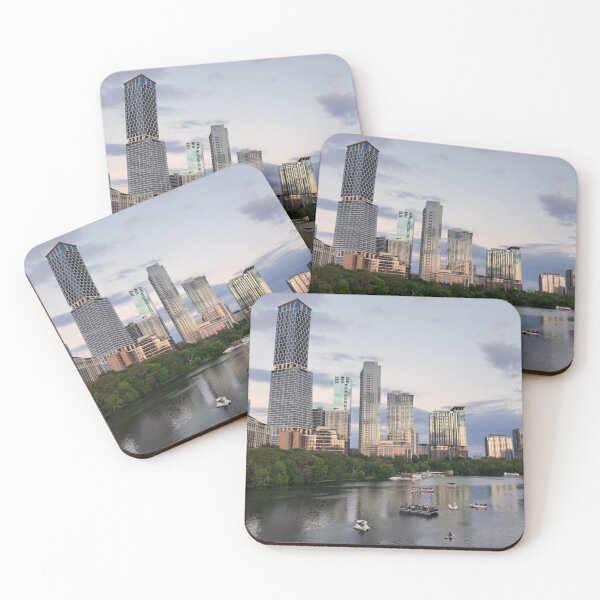 Item preview, Austin, TX Colorado River with Downtown skyline designed and sold by NYConlineStore.