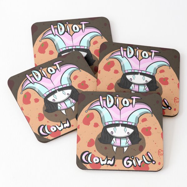 Item preview, Idiot Clown Girl Cartoon Character with Pastel Jester Hat designed and sold by elijbclaude.