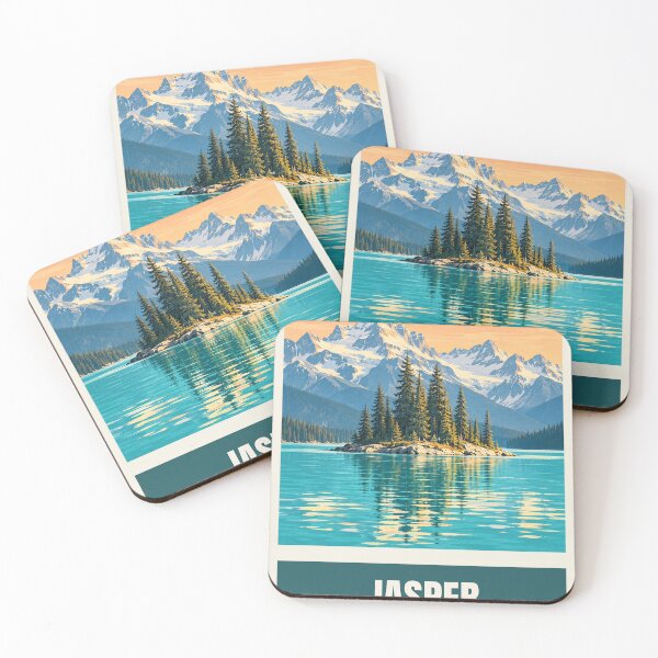 Item preview, Jasper National Park Canada Vintage Travel Poster designed and sold by LontraStudios.