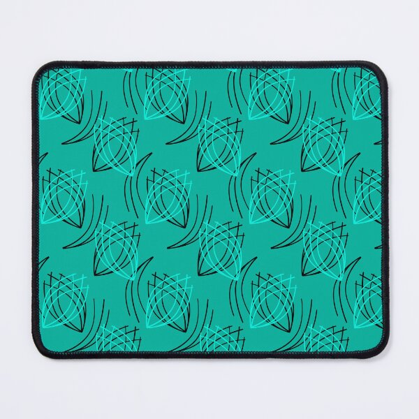 Item preview, Abstract lines on a retro turquoise background designed and sold by fuzzyfox.
