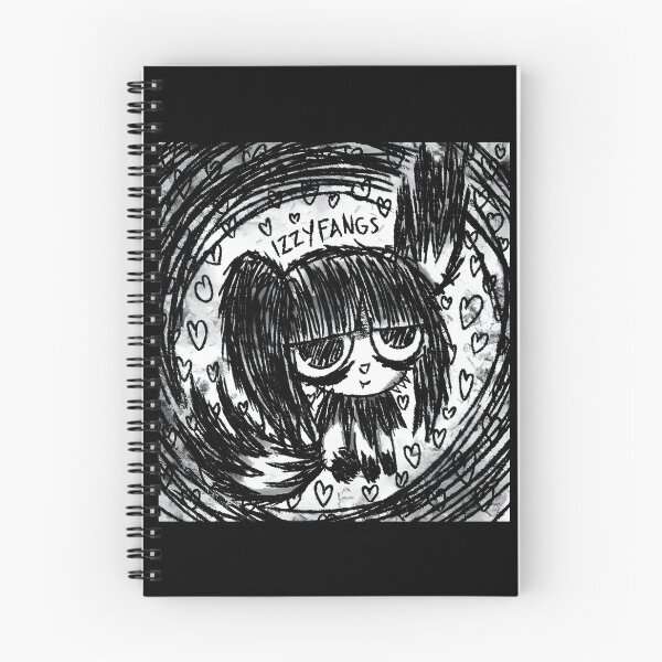 Item preview, Izzy Fangs Gothic Black and White Cartoon Character designed and sold by elijbclaude.