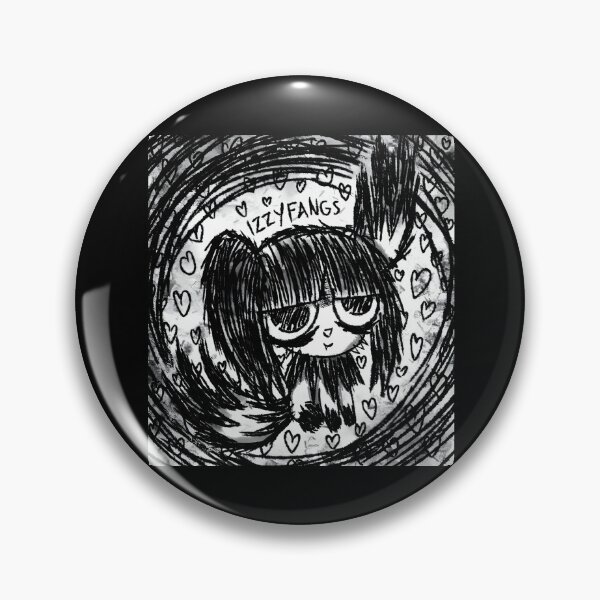 Item preview, Izzy Fangs Gothic Black and White Cartoon Character designed and sold by elijbclaude.