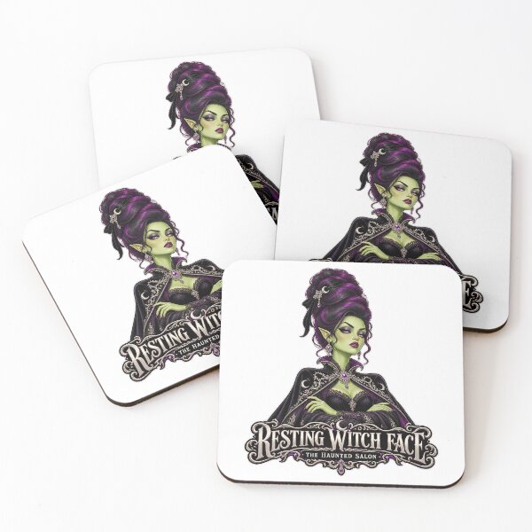 Item preview, THE HAUNTED SALON COLLECTION - RESTING WITCH FACE designed and sold by WheelieGdArt.