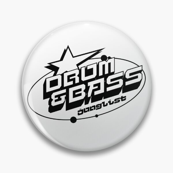 Item preview, DRUM AND BASS - Y2K Star Slant (Black)  designed and sold by Discothreadz.