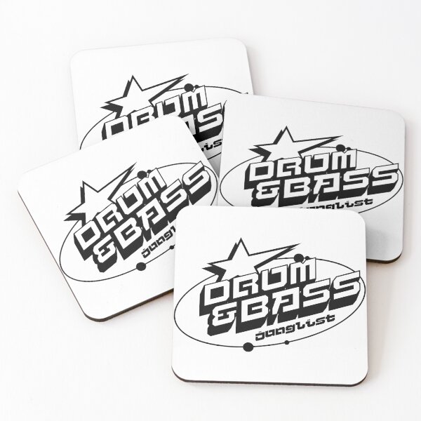 Item preview, DRUM AND BASS - Y2K Star Slant (Black)  designed and sold by Discothreadz.