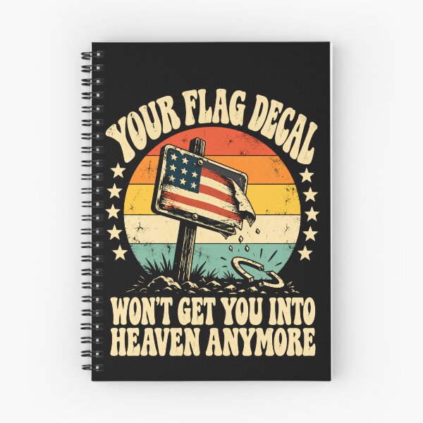 Item preview, Your Flag Decal Won't Get You Into Heaven Anymore American Patriotism Political Commentary designed and sold by HumansStuck12.