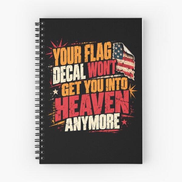 Item preview, Your Flag Decal Won't Get You Into Heaven Anymore Christian Patriot Faith designed and sold by HumansStuck12.