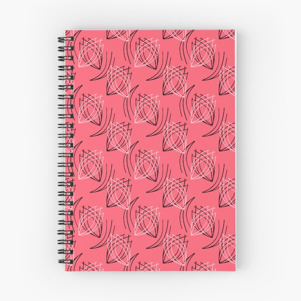 Item preview, Abstract lines on a retro coral background designed and sold by fuzzyfox.