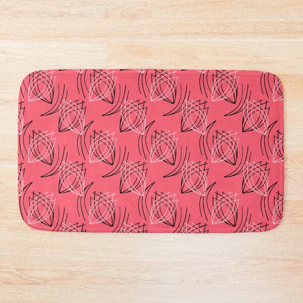 Item preview, Abstract lines on a retro coral background designed and sold by fuzzyfox.