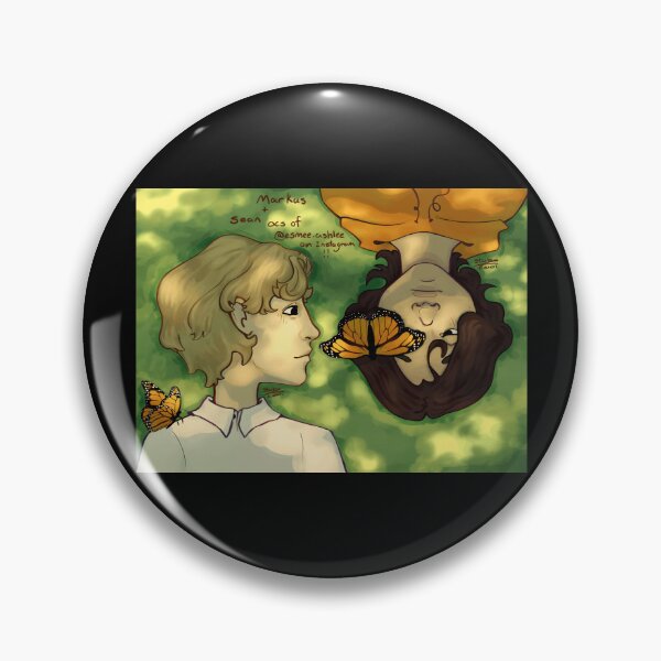 Item preview, Artistic Portrait of Two People with Monarch Butterflies designed and sold by elijbclaude.