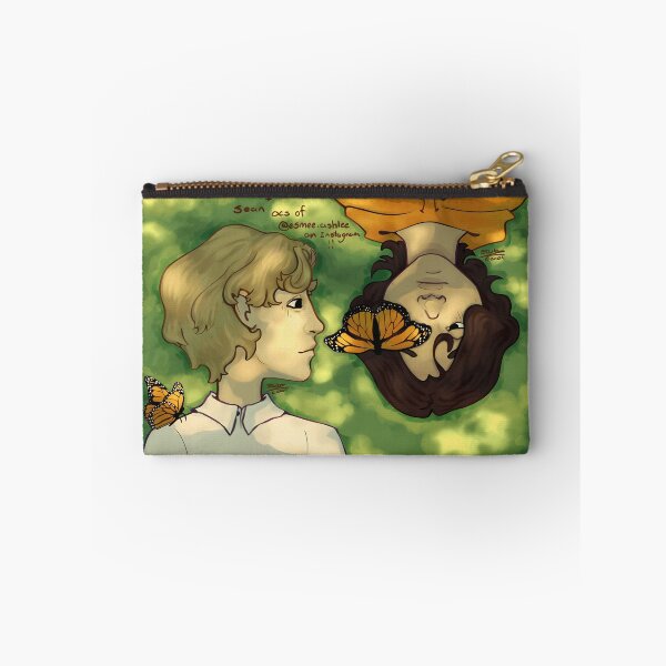 Item preview, Artistic Portrait of Two People with Monarch Butterflies designed and sold by elijbclaude.