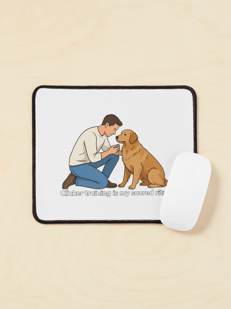 Thumbnail 1 of 5, Mouse Pad, Clicker Training Ritual designed and sold by NiftyWrx.