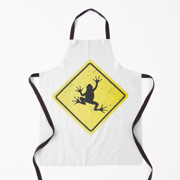 Item preview, Frog Warning Sign designed and sold by Artful-inks.
