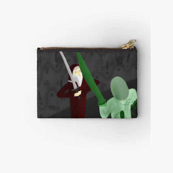 Item preview, Epic Sword Duel Between Hooded Figures in Dark Fantasy Scene designed and sold by lcnsdjstrtrystd.
